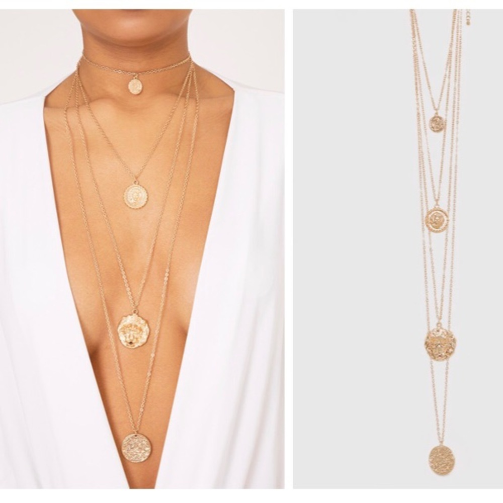 PrettyLittleThing layered necklace NWOT